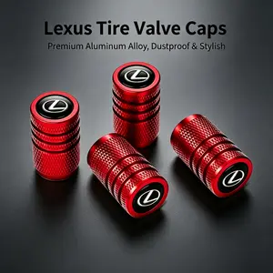 Lexus drivers, add a refined touch with these custom logo aluminum tire valve caps! Fits RX, ES, NX & more. Durable metal protects stems, while the emblem adds a sleek look. Quick install for understated luxury you’ll love.