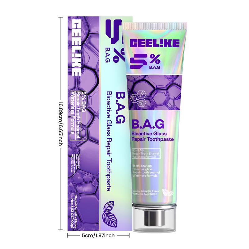 CEELIKE 5% B.A.G. Toothpaste - Bioactive Glass Technology for Enamel Repair, Discomfort Relief, Restored Comfort & Fresh Breath