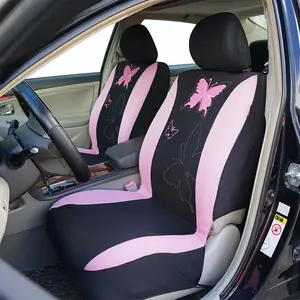 Butterfly Pattern Car Seat Cover Set, Fits Most 5-Seat Cars, Stylish Automotive Interior Accessory, Durable Material, Easy Installation, Auto Seat Covers