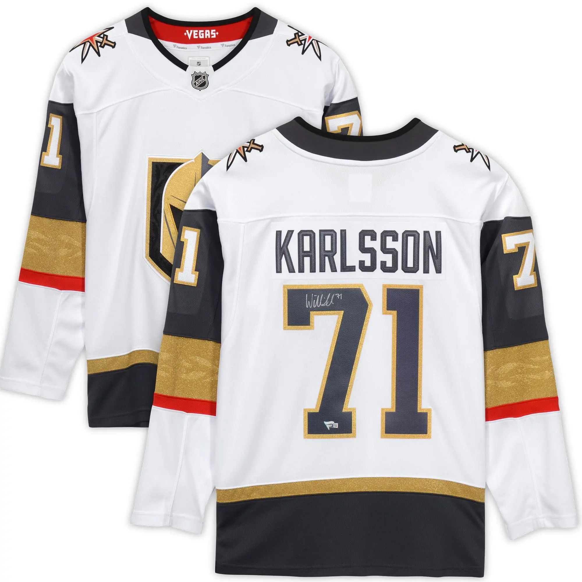 William Karlsson Vegas Golden Knights Autographed White Fanatics Breakaway Jersey - Fanatics Authentic Certified