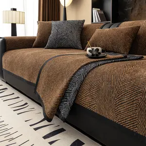 Luxury Chenille Sofa Cushion Cover, Universal Fit for All Seasons, Pet-Friendly & Non-Slip Design, Single to Multi-Seat Sofas, Sofa Couch Covers