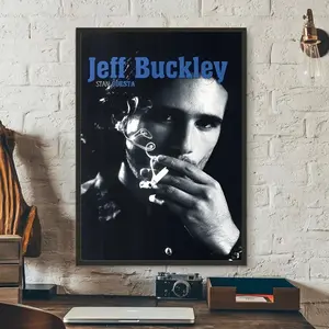 1pc Jeff Buckley Singer Poster, High Definition Art Sticker For Wall, Waterproof For Home, Living Room, Bedroom, Bar, Aesthetic Decor, Frameless Unframed Wall Art Decorative Artwork