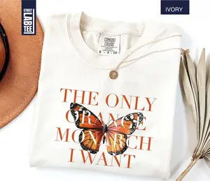 The Only Monarch I Want Comfort Colors T-Shirt, Protect Democracy Shirt, Anti Authoritarian T-Shirt, Anti Trump Shirt, Anti Monarchy Tee