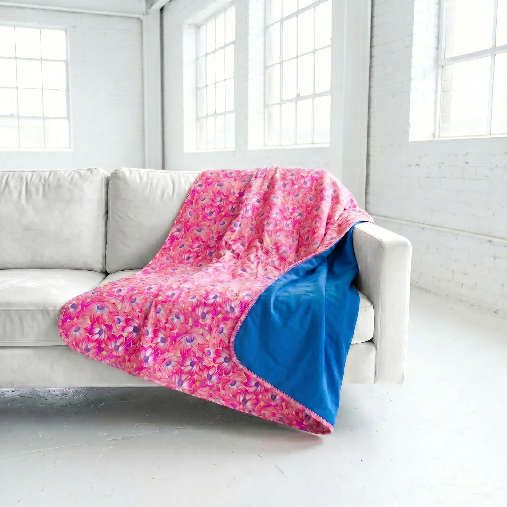 Highlighter Hues Quilted Adult Bamboo Blanket - Two Layer