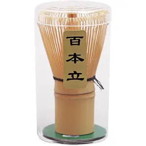 Handcrafted Golden Bamboo Matcha Whisk Traditional Japanese Chasen Matcha Stirrer Made from Durable Sustainable Organic Bamboo