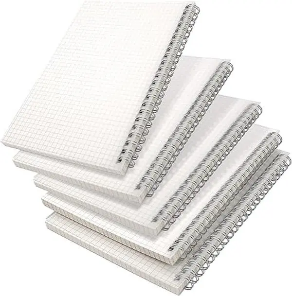 RETTACY A5 Size Dotted Grid Notebook Planner, 1-Pack, 160 Pages, 5.7in×8.3in, 100 GSM Thick Paper, Spiral-Bound, Flexible Plastic Cover, for Journaling, Planning, Dotted Grids