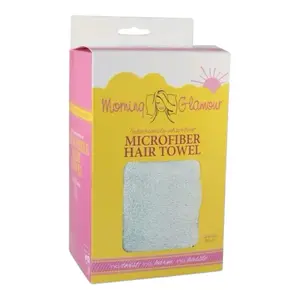 Morning Glamour Microfiber Hair Towel Wrap Fast-Dry Frizz-Free Absorbent Soft Comfortable