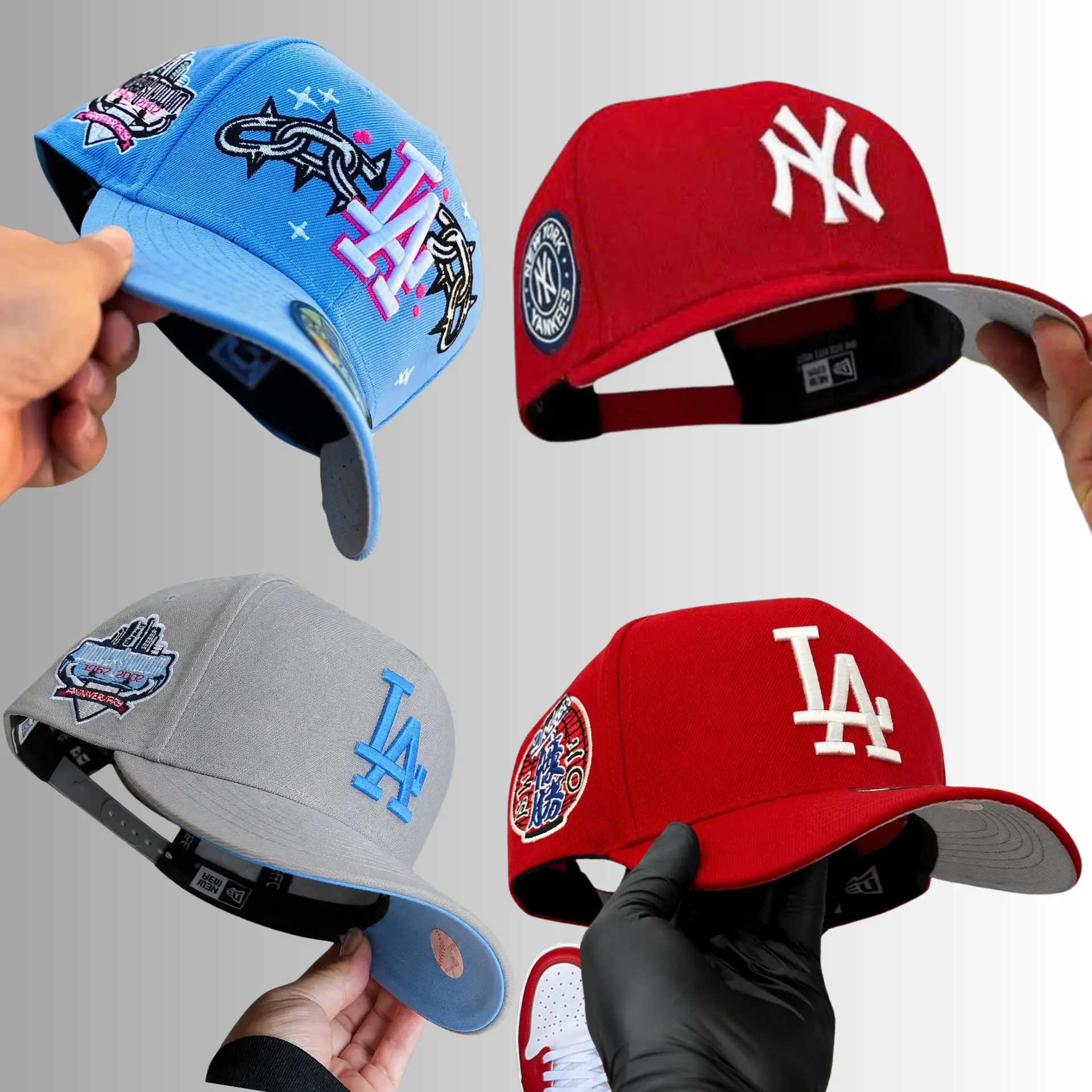 New Era MLB NY Yankees LA Dodgers Premium Everyday Streetwear Baseball Cap – Adjustable Curved Brim Snapback Hat, Embroidered Team Graphics, Vintage Sports Look, Outdoor Lifestyle, Trending TikTok USA 2026 Collection