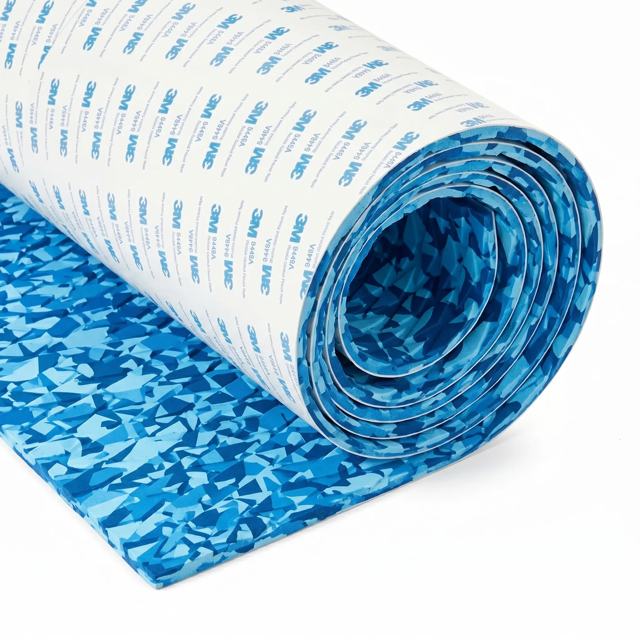 KXKZREN Ocean Camouflage EVA Foam Decking Sheet, Highly Customizable Self-Adhesive Mat with Exceptional Traction for Yachts and Kayaks, Boat Flooring, Custom Cuttable, Diamond Pattern Traction, Easy To Cut, Heavy-Duty Self-Adhesive Backing
