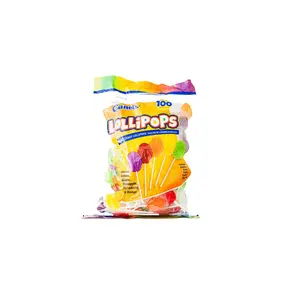 Fiesta Canels Lollipops - 100 Individually Wrapped Fruity Flavors Including Lemon Grape Pineapple Strawberry & Orange for Parties & Gatherings