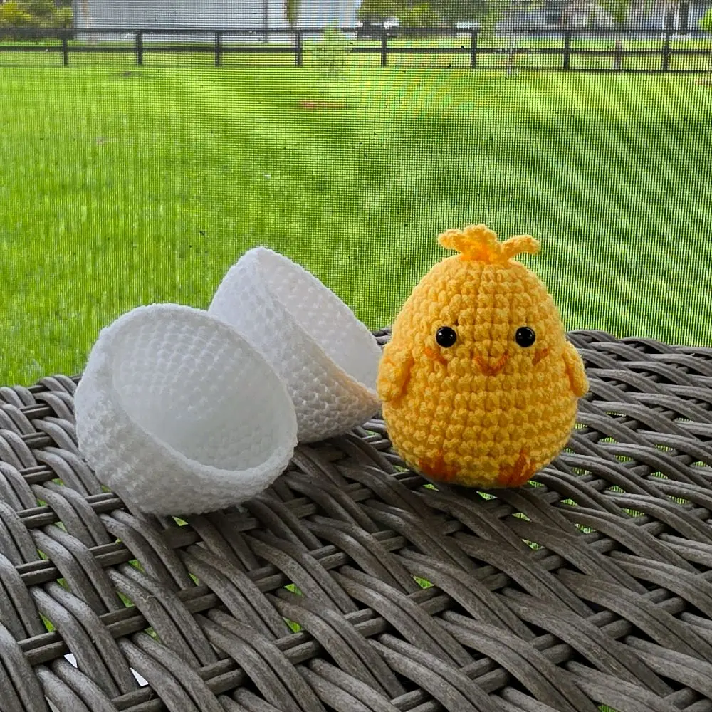Suzie the Chick Knitting & Crochet DIY Toy Pattern, Yarn Craft Kit for Hobby Enthusiasts