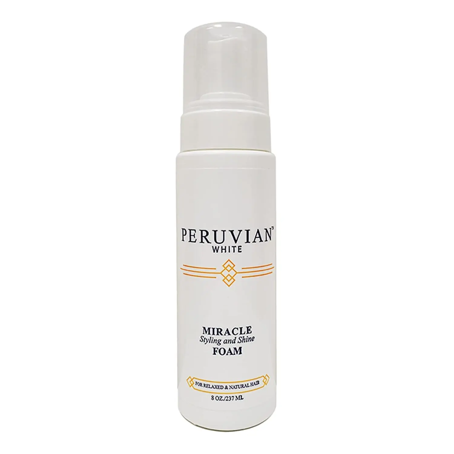 Peruvian White Miracle Styling Shine and Braiding Foam 8 ounce 1 pack
