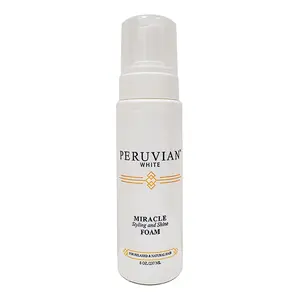 Peruvian White Miracle Styling Shine and Braiding Foam 8 ounce 1 pack