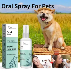 Pet Mint Fresh Breath Spray, Clean Dog Mouth Odor, Refreshing Oral Care, Pet Grooming Essentials, Natural Ingredients, Safe & Effective