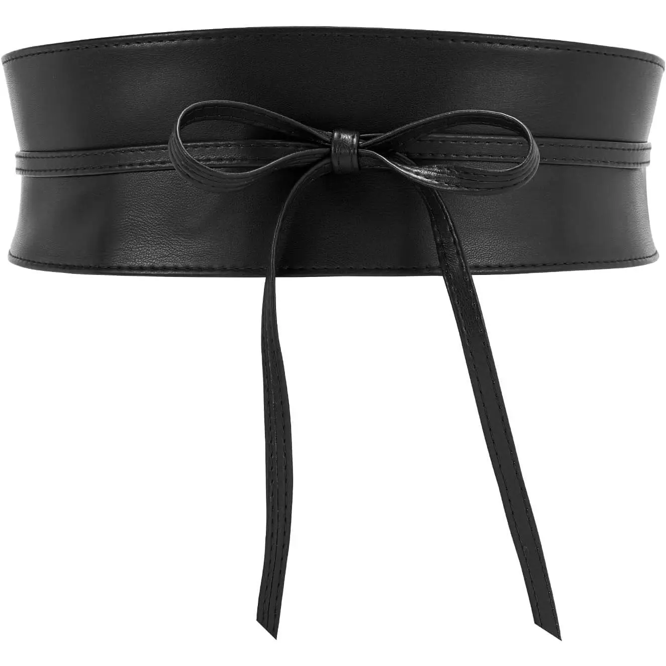 Women Obi Waist Belt Faux Leather Wide Wrap Around Bowknot Belt Ladies  Waistband Belts for Dress - TikTok Shop