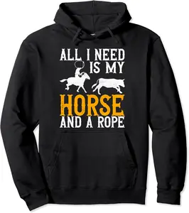 Team Roping Rodeo Cowboy Roping Team Roper Pullover Hoodie - Alexanderdu Shop 25B0D325QTCZ
