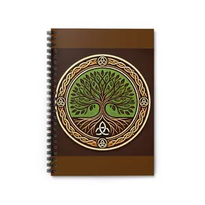 Celtic Tree of Life Spiral Notebook - Nature Inspired, Journal, Gift for Nature Lovers, Student Supplies, Eco-Friendly, Spiritual Writing