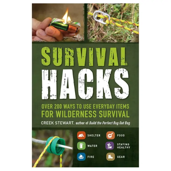Wilderness Survival Guide (Life Hacks Series) English Book by Creek Stewart, Adams Media, Paperback - 4-1-2016, 256 Pages: Over 200 Everyday Item Uses, Practical Tips, Survival Skills