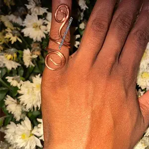 Handmade Copper Wire Ring, Size Small - Fashion Accessory