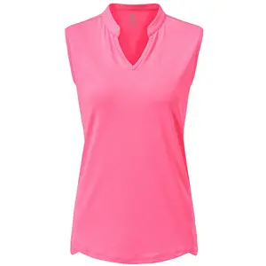 YSENTO Women's V-Neck Shirts UPF 50+ Sleeveless Athletic Shirts