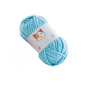 1pc Polyester 100.00% Yarn, 4mm Wide, Soft Comfortable Yarn For Crocheting And Knitting Scarf Shoes Craft 2362.2inch