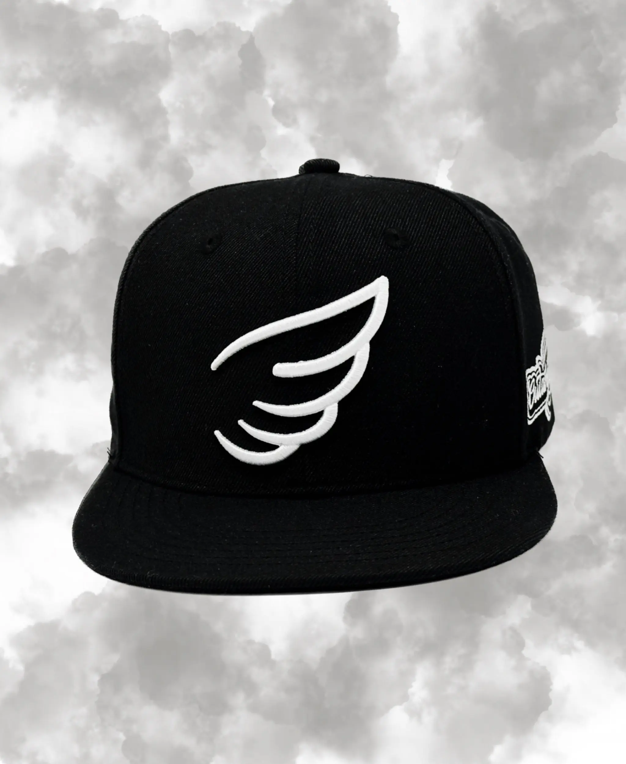 Founder SnapBack Hat - Black Snapback with Logo, Adjustable Fit, Classic Design, Ideal for Casual Wear