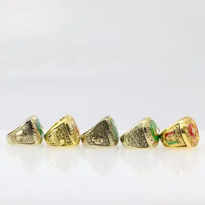 Hurricane 5-piece ring set, solid wood with 5-hole box, personalized jewelry