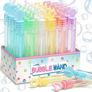 Bubble Party Favors for Kid, 30 Pack Mini Bubbles Bulk with Gift Box, Pastel Bubble Wand Sticks Toy for Party Supplies, Birthday, Wedding Decorations, Goody Bag Fillers Stuffers, Carnival Prizes