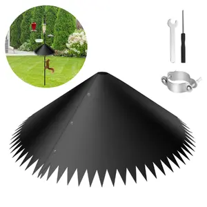 Large Around-wrap Squirrel Baffles 19" Protect Bird Feeder Squirrel Proof Baffle