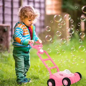 Baby Bubble Lawn Mower, Children's Bubble Machine, Bubble Blower, Summer Outdoor Push Garden Toy, Suitable For 3 4 5 Years Old, Preschool Boys And Girls Birthday Gift