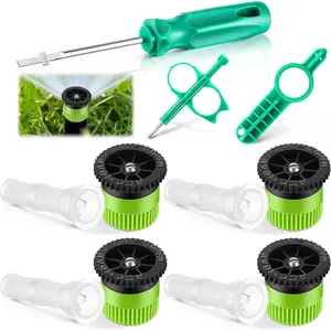 11 Pieces Sprinkler Nozzle Tool Kit Compatible with RainBird/Hunter Pop up Sprinkler Includes Variable Arc Nozzle with Filter & Rotor Adjustment Tool for Lawn Irrigation System(10Van)