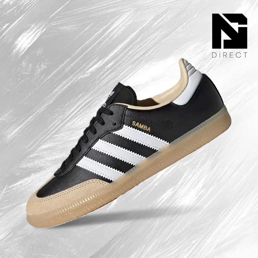 Adidas Samba OG Core Black Cloud White Gum (GS)– Lifestyle Sneakers – Shoes For Women - Vintage -Spring & Summer-Inspired Running Shoes, Shock-Absorbing Comfort, Gym To Streetwear Casual Wear-back to school–JQ8555