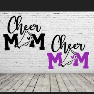 Cheer Mom vinyl decal 5 inches  perfect for car window, water bottles, laptops and much more!