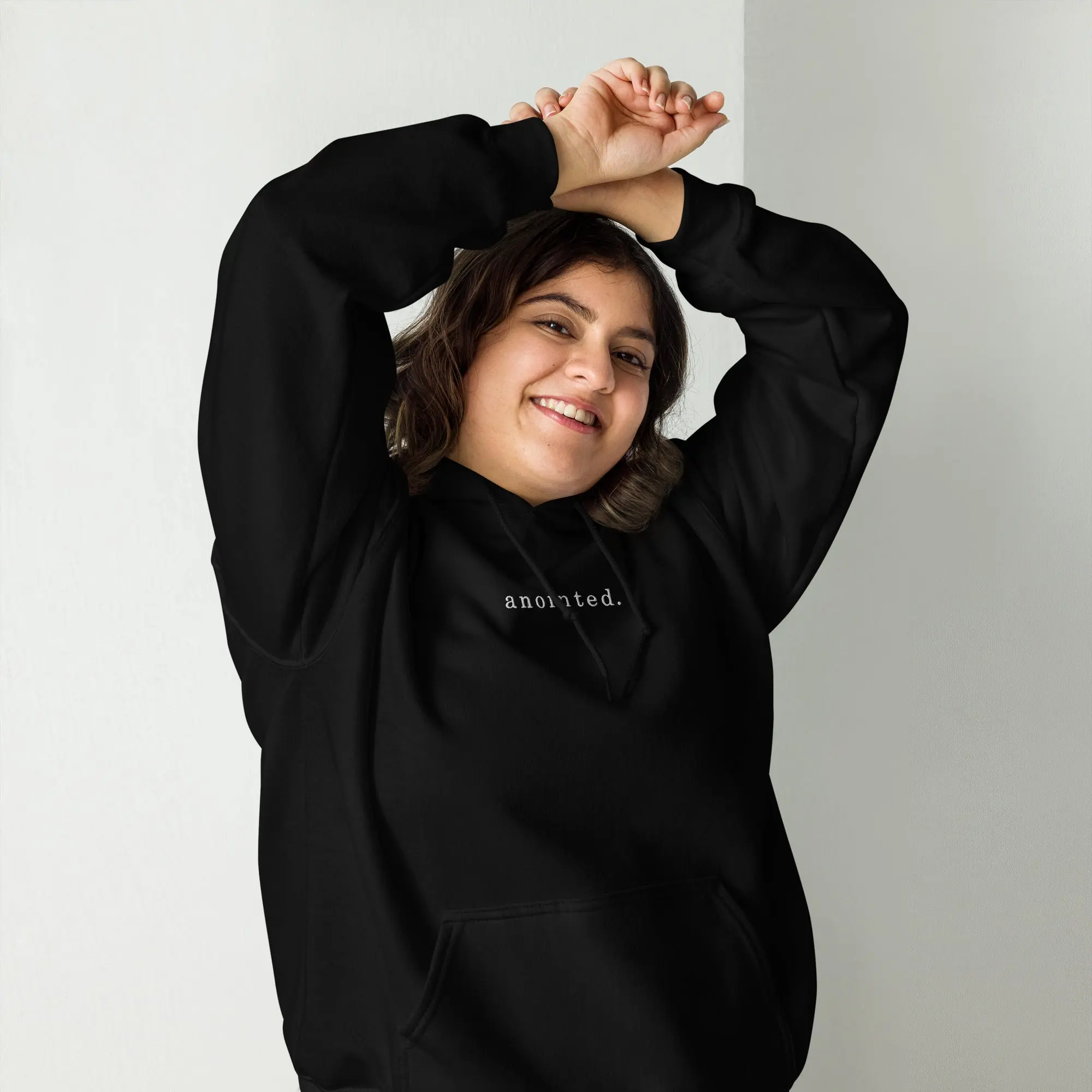 Anointed Embroidered Unisex Hoodie Fabric Soft