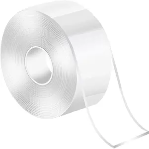 2 in x 16.5 ft Double Sided Nano Tape Heavy Duty, Clear Mounting Adhesive for Concrete Walls & Textured Walls -  Hold, Removable, Washable, No  for Posters, Photos, Store Displays