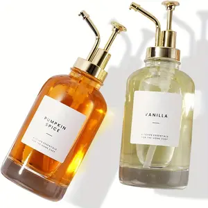 2pcs Set, Syrup Dispenser, Coffee Syrup Bottle, Coffee Bar Syrup Dispenser, Coffee Pump Dispenser, Oil Dispenser, Glass Syrup Bottle with Pump, Lotion Bottle, Hand Sanitizer Dispenser Bottle, Shampoo And Shower Gel Dispenser Bottle