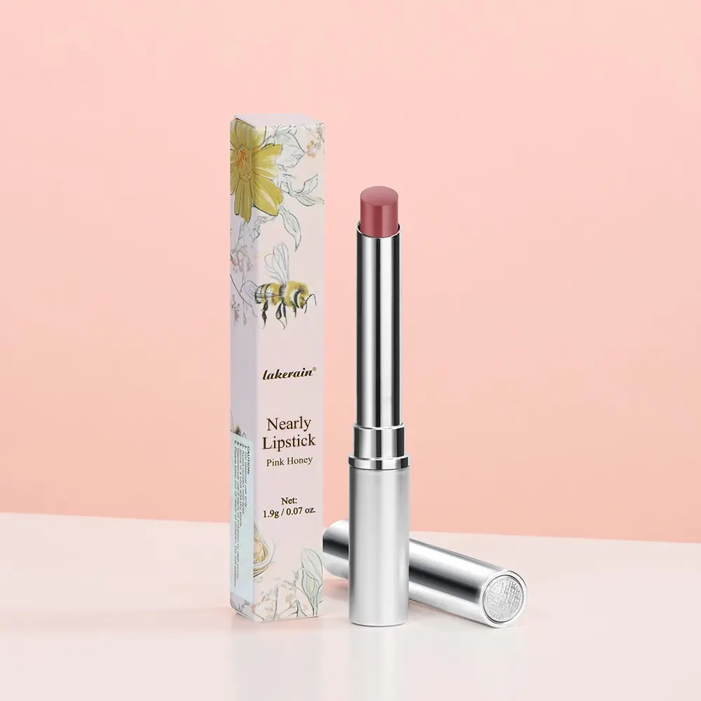 Lakerain Pink Honey Moisturizing, Nourishing & Hydrating Lip Balm Lipstick, Long-Lasting, Smooth & Easy To Apply, 1 Piece, Natural Lip Makeup, Moisture, Suitable For Daily Commute And Date, Lipstick Beauty