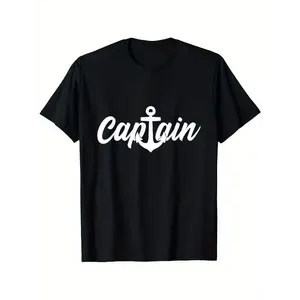 Captain Outfit Sailing Licence Captain T-Shirt, mens clothes, mens t shirts 100%cotton