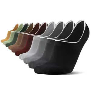 10 Pairs Invisible Ankle Socks for Men & Women  Thin Cotton Deodorant  Non-Slip Silicone Heel Grip  Breathable  Solid Color  Minimalist  Versatile for Canvas Shoes  Casual & Sports Wear