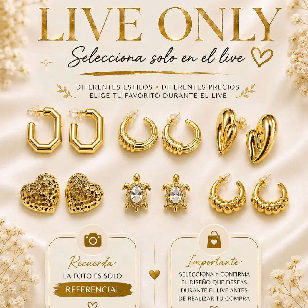 LIVE ONLY – Select Your Earrings During LIVE | Different Styles & Prices