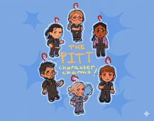 THE PITT keychain charms