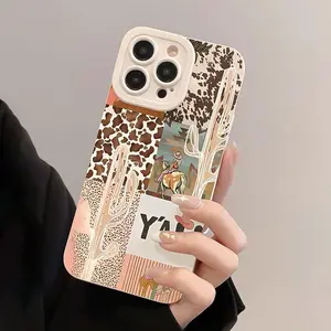 Western Cowboy Pattern Phone Case, Decorative Phone Protector Cover, Phone Accessories Compatible with iPhone 11 12 13 14 15 16 Pro Max