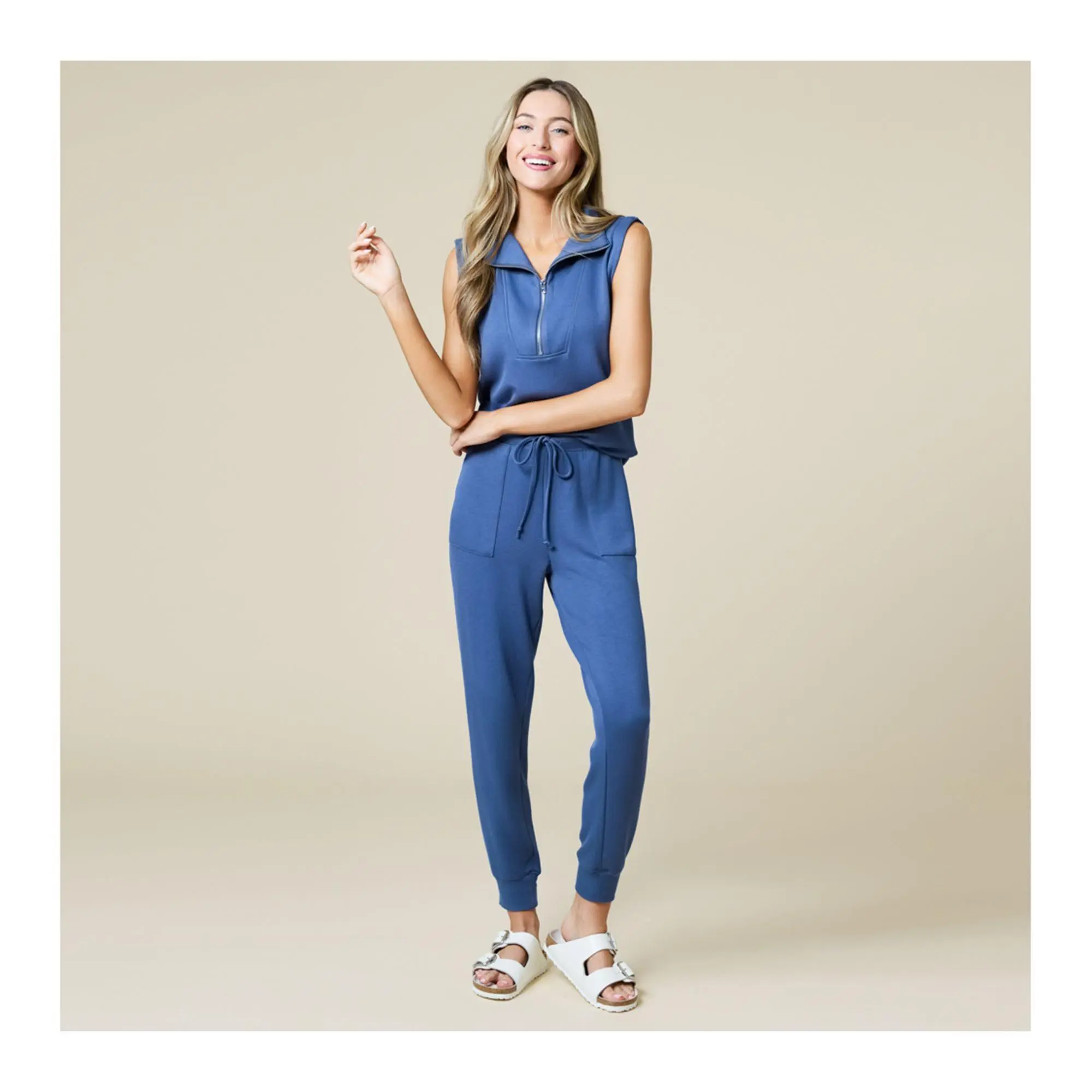 Softies PureDream Quarter Zip and Jogger Lounge Set