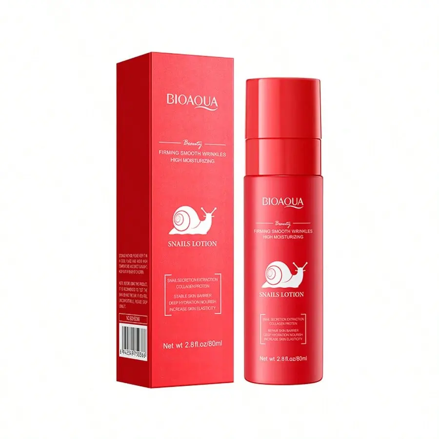 Bioaqua Snails Lotion 2.8 fl oz 80ml Firms Smooth Wrinkles High Moisturizing Skincare Product