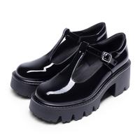 BLACK-PAT【T-Strap】