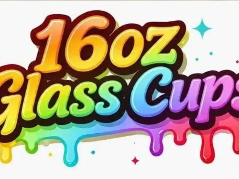 16 oz Basic Glass Tumbler - Custom Personalized Drinkware for Kitchen Use