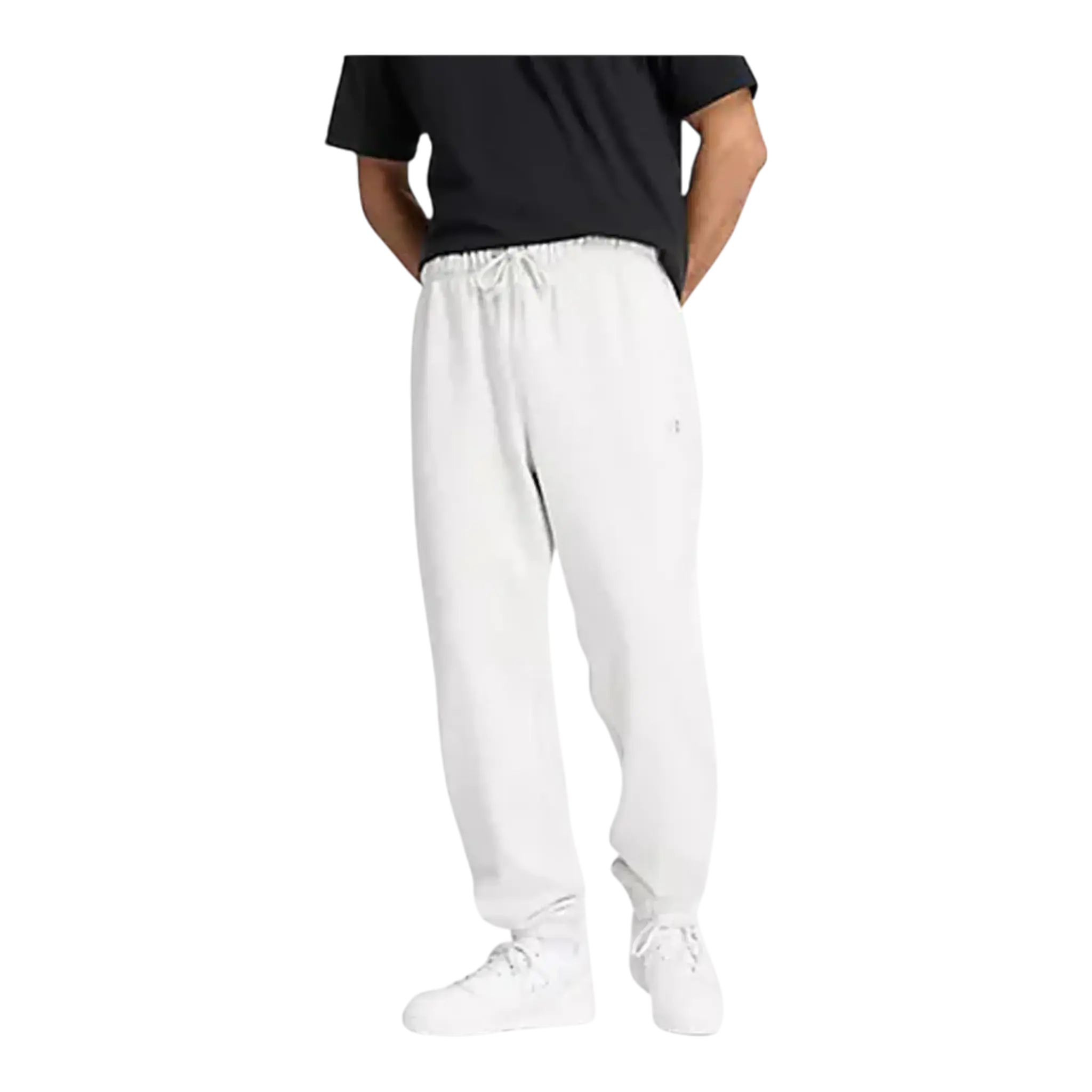 New Balance Athletics French Terry Jogger Pants in Ash Heather Gray Cotton | Men's