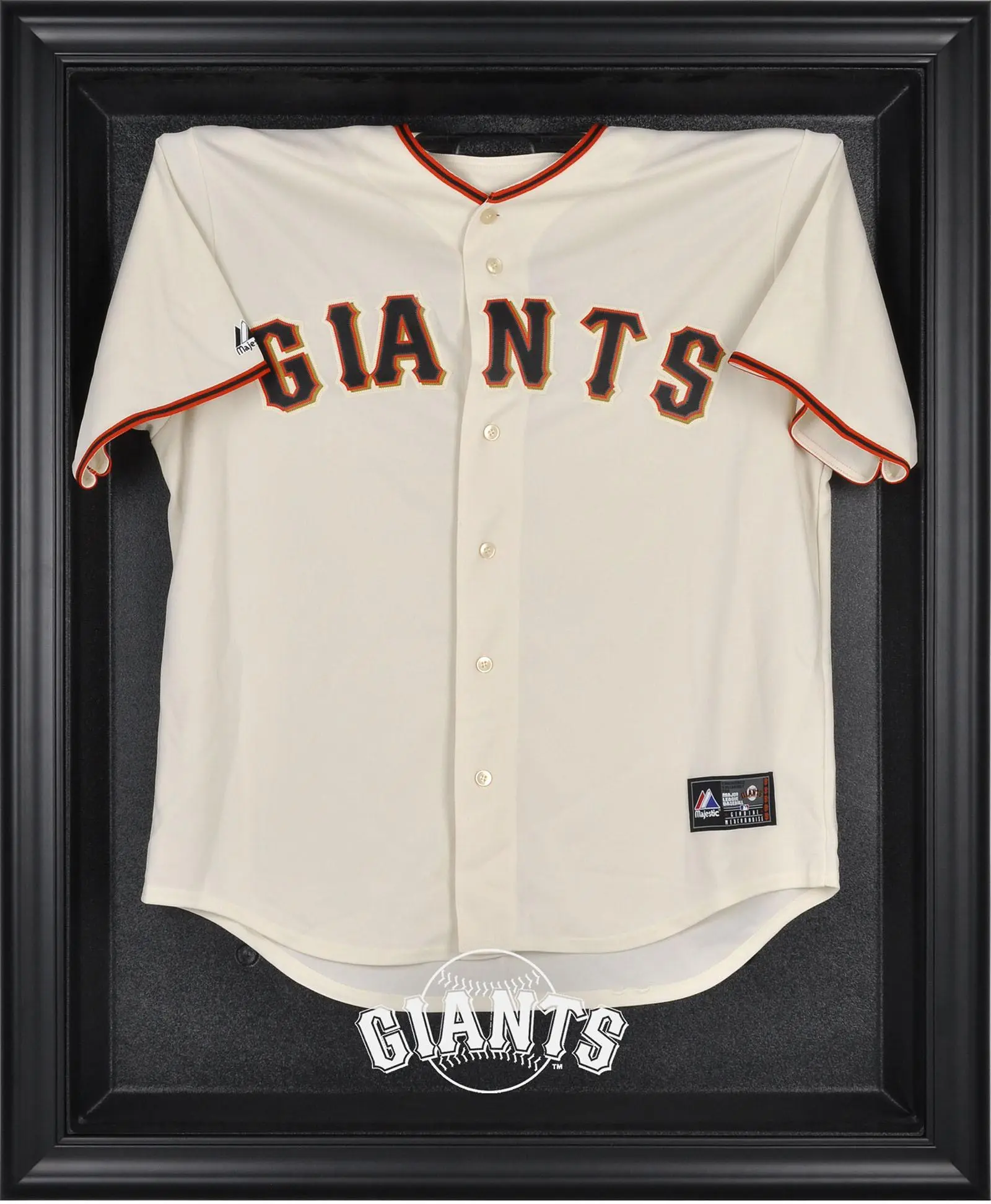 San Francisco Giants Black Framed Logo Jersey Display Case - MLB Memorabilia