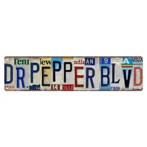 Vintage Wall Decor Street Sign Metal Tin Signs for Bar Home Man Cave Cafe 16 x 4 Inches