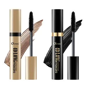 Tubular 4D Eyelash Primer,Eyelash Primer,WaterproofLong Curling Mascara,Natural And Non-Smudged,Threaded Long-Lasting Curling Mascara,Make your eyelashes curlier and more voluminous